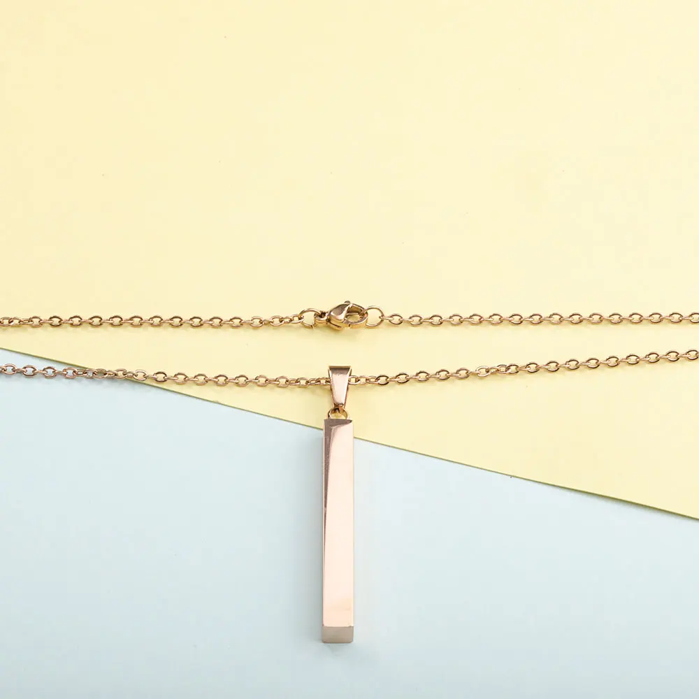 Модное ожерелье из полированной нержавеющей стали с зеркальным покрытием