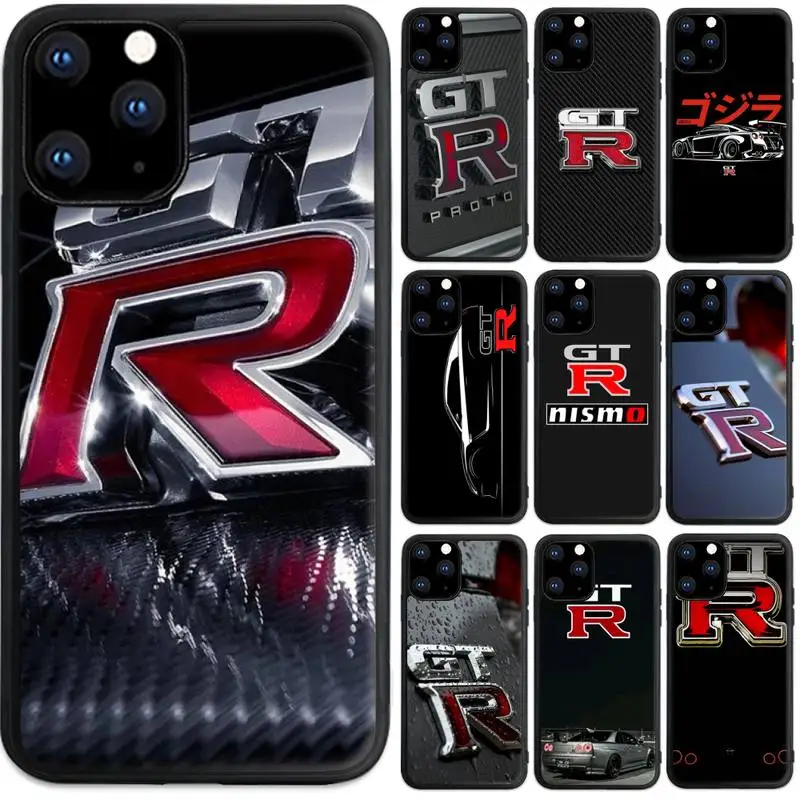 

GTR Car logo Phone Case For Iphone 5 SE 2020 6 6s 7 8 plus X Xr XS 11 12 Mini Pro Max PC Fundas Cover