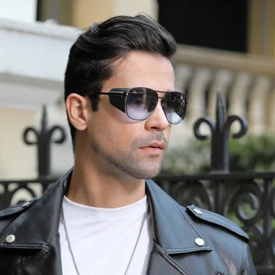 

2021 new windproof sunglasses men's retro punk style sunglasses European and American fashion glasses