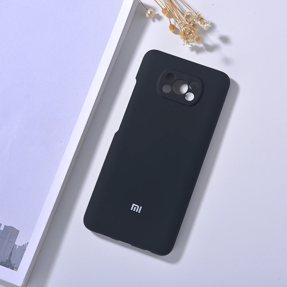 Мягкий силиконовый чехол с полным покрытием для Xiaomi POCO X3 NFC Защита камеры