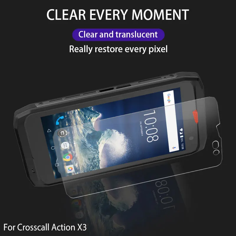 Защитная пленка из закаленного стекла Crosscall Action X3 для ЖК экрана|Защитные стёкла и