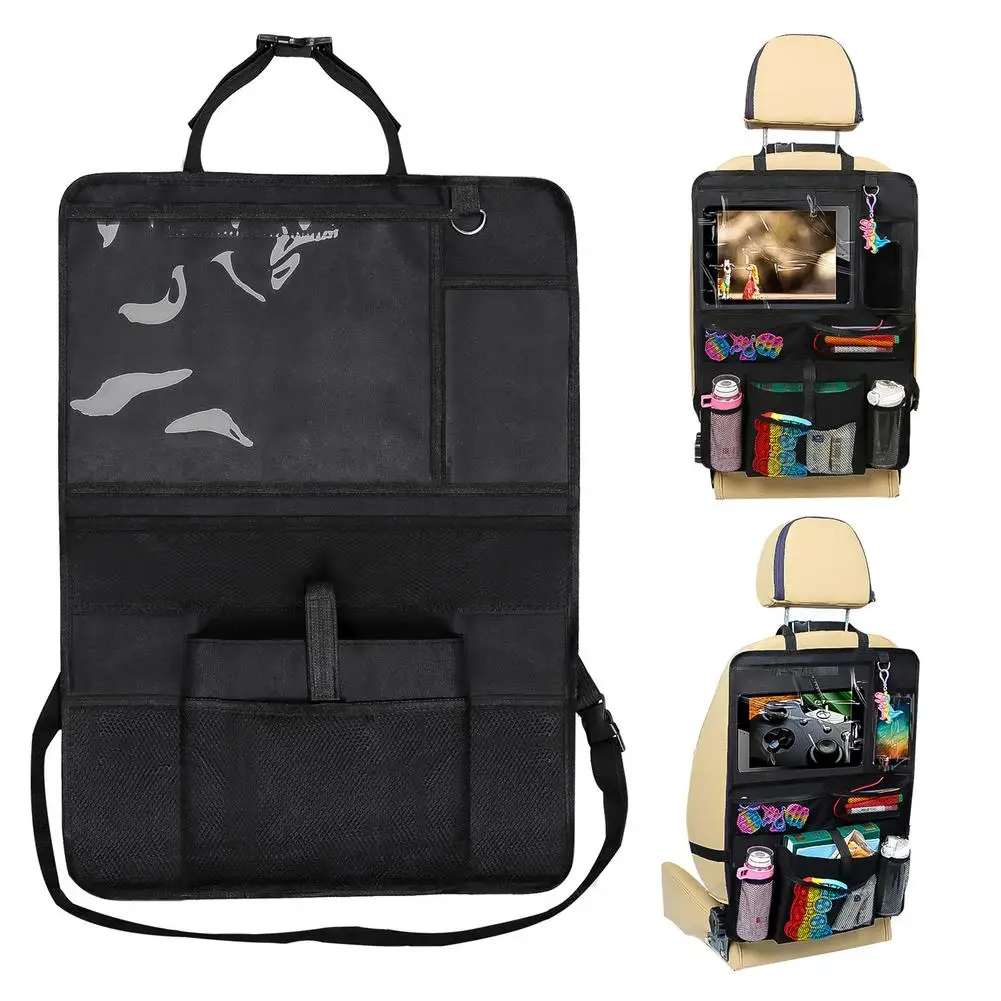 

Бесплатная доставка, автомобильный Органайзер из ткани Оксфорд для заднего вида, автомобильный держатель для планшета, Складной автомобил...