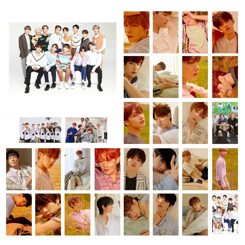 SEVENTEEN03 Kpop NUEST SEVENTEEN группы те же фото карты LOMO открытки 30 шт./компл. 88x56 мм - Цвет: SEVENTEEN03