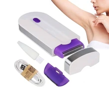Kit professionnel pour épilation laser sans douleur, épilateur tactile, rechargeable USB, pour femmes, épilation corps, visage, jambes, maillot  (4)