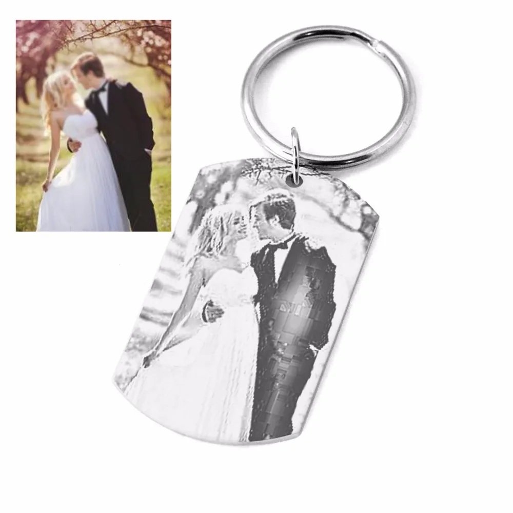 Брелок с фото на заказ двусторонний брелок гравировкой персонализированный для