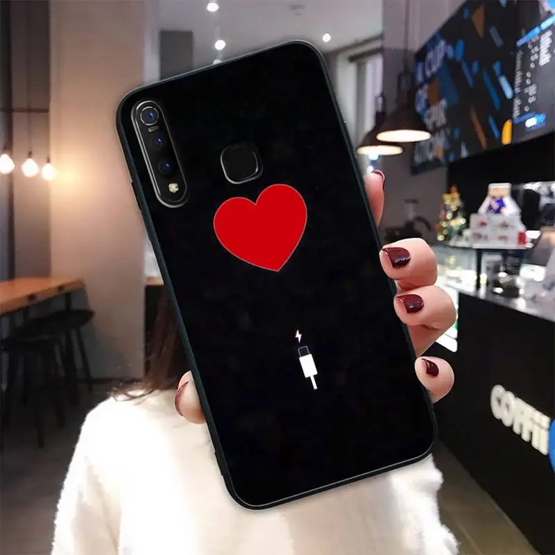 

Black Simple For Girl Boy Black Silicone Cover Case For Vivo U3x Y11 Y12 Y19 Y81 Y91C V9 V17 V15 Pro Funda