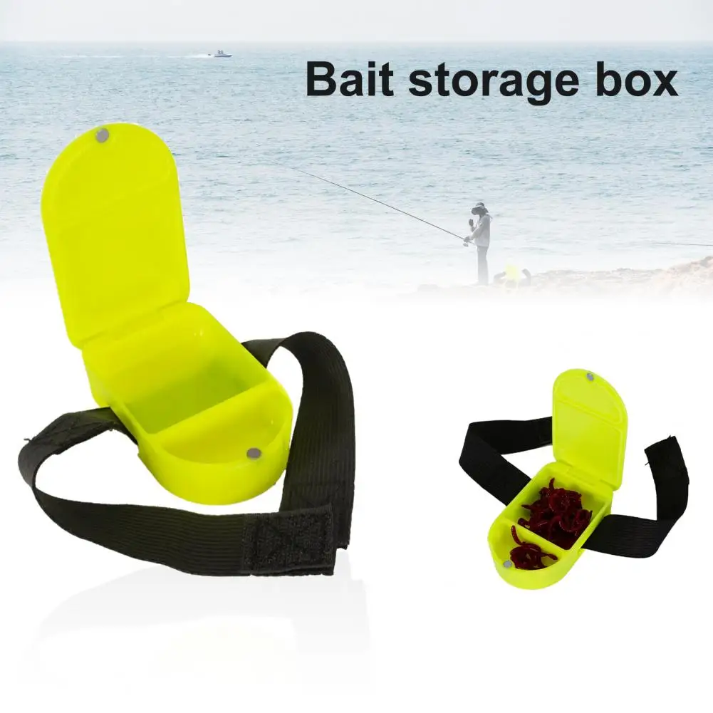 

Practical Fishing Bait Box Magnetic Button Portable Water Resistant ABS Lightweight Reusable Storage Fishing Tackle Box for Angl