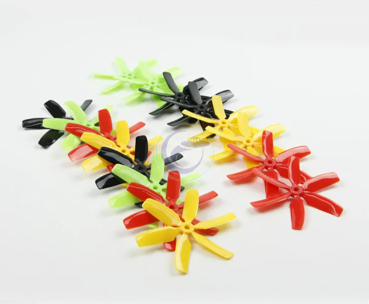 Случайный цвет 8 пар 4x4x6 6 лезвия CW CCW Пропеллер для RC FPV; Дрон; Гонки