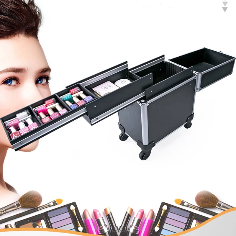 Косметический Чехол для багажа Профессиональный костюма макияжа чемодан на