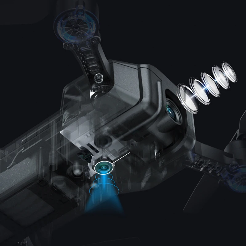 Квадрокоптер складной с HD-камерой Wi-Fi и оптическим потоком | Игрушки хобби