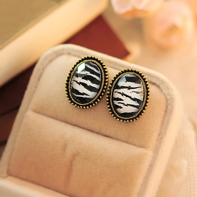 Ретро мода леди Европейский стиль круглые хрустальные серьги гвоздики оптом