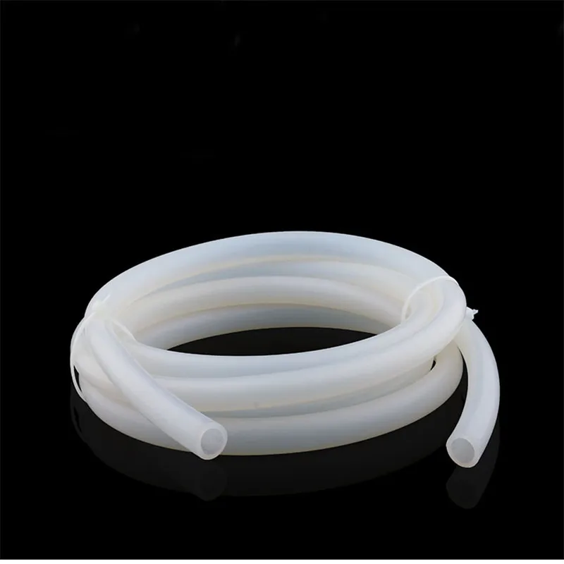 Длина 1-20 м белая силиконовая трубка мягкая устойчивая к высоким температурам