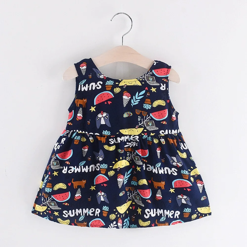 Новое Детское платье детская одежда принцессы летние новые модные детские