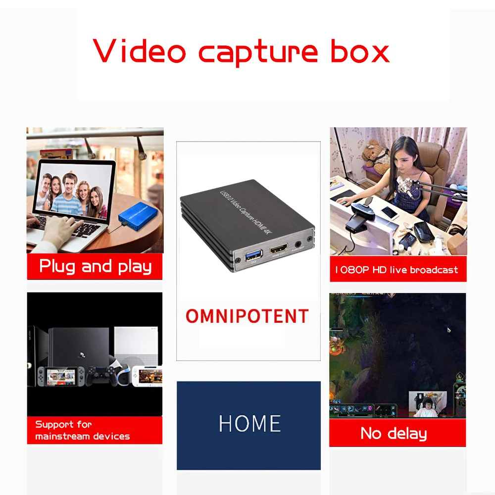 Kebidumei USB3.0 HDMI видео Захват HD 1080P к USB карта для игры потокового запись ключ 4K @