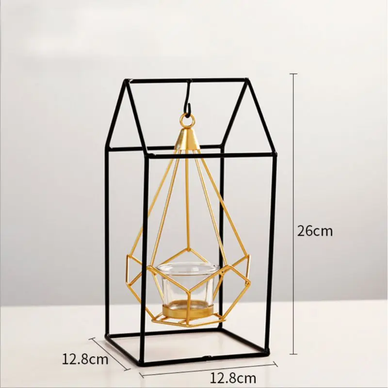 1 комплект подвесной декоративный подсвечник из кованого железа в скандинавском