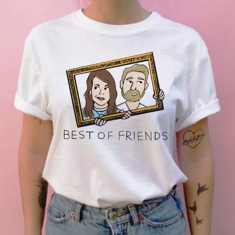 815 friend tv show women t shirt harajuku cartoon grunge streetwear tshirt summer femme clothes t-shirt Printing tops shirts - Цвет: 815