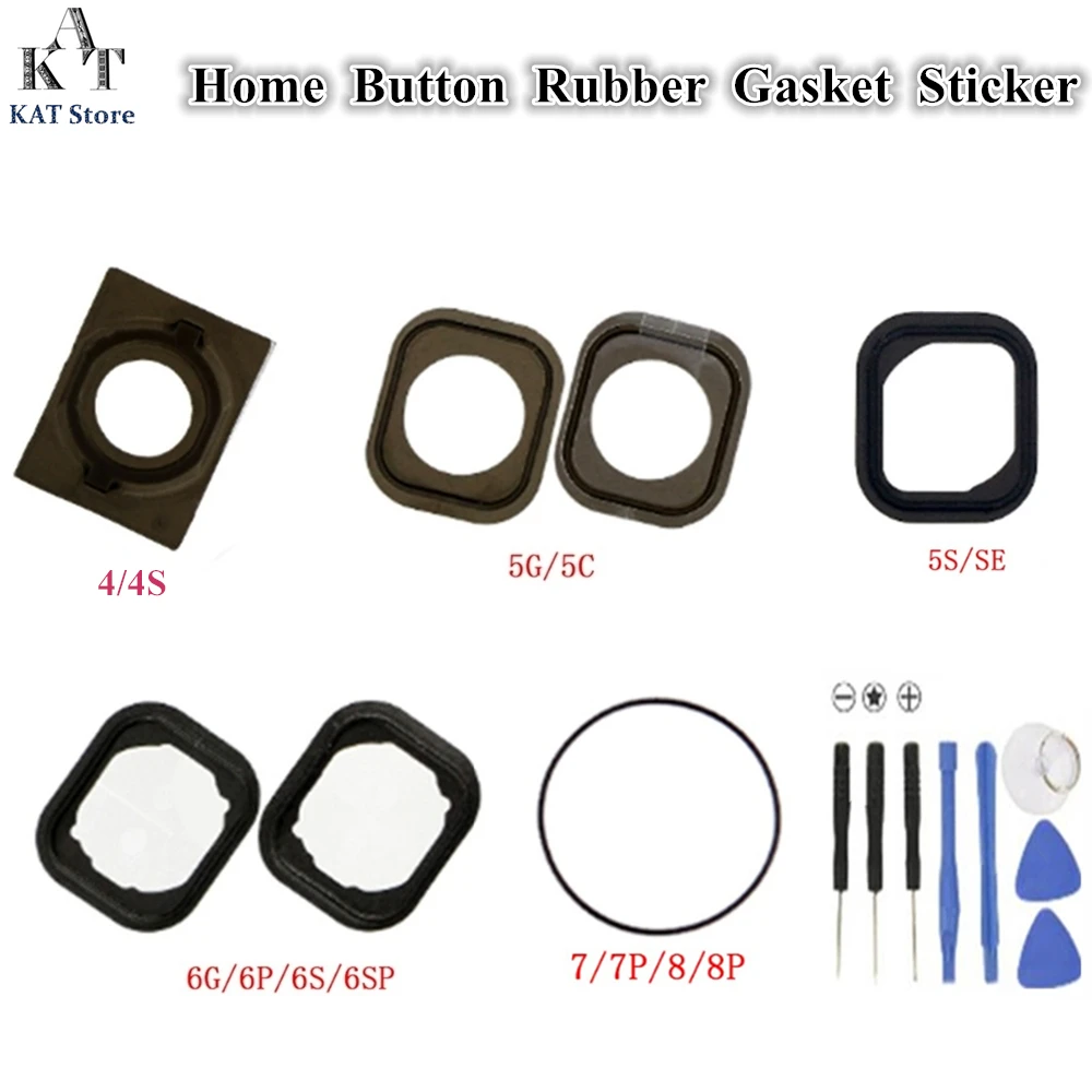 Новинка клейкая резиновая прокладка для кнопки домой 2 шт./лот держатель наклеек +