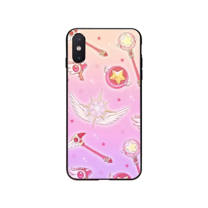 

Sakura Card Magic wand Sailor Moon For iPhone 12Pro 12 11 ProMax XS MAX X XR SE2020 8 7 6 6S Plus 5 5S SE