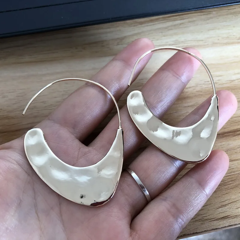 F.J4Z Горячая Серьги-кольца из металла для женщин брендовый дизайн глянцевый