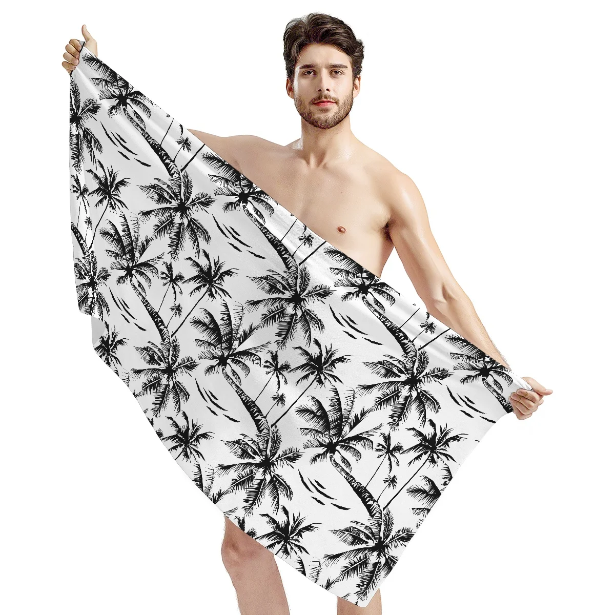 

Муслиновое хлопчатобумажное детское полотенце s, шарф, пеленка, банное полотенце, стирать для купания, с принтом Гавайских деревьев