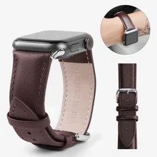 Ремешок из натуральной кожи для apple watch band браслет iwatch 44 мм 40 5/4/3/2/1