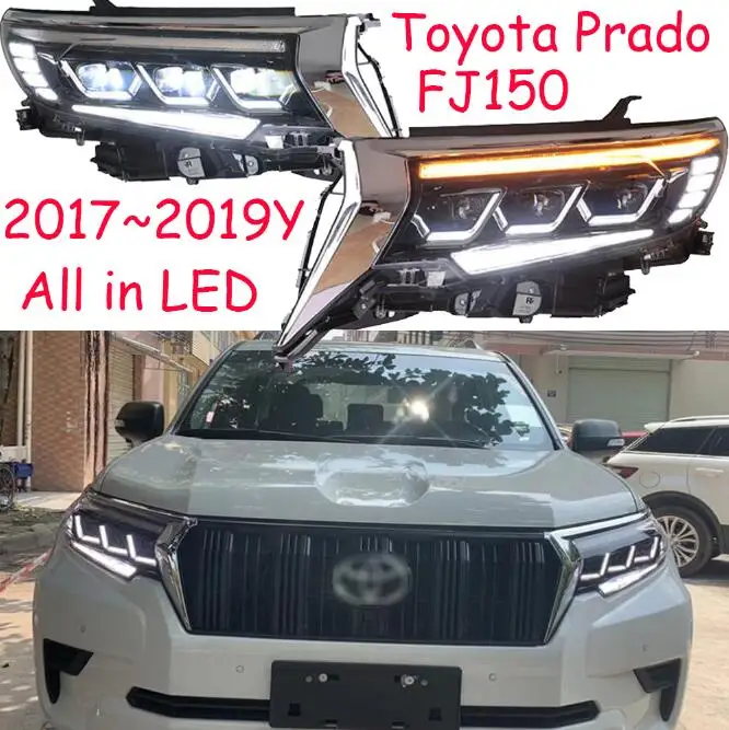 Автомобильная фара для Toyota фара highlander Kluger автомобильные аксессуары все светодиодный противотуманные фары - Цвет: picture