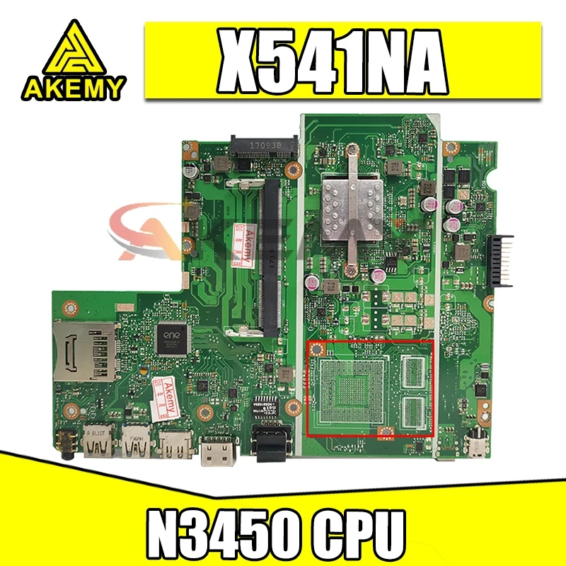 Материнская плата для ноутбука X541NA процессор Celeron N3450 GM ASUS X541N X541NC оригинальная