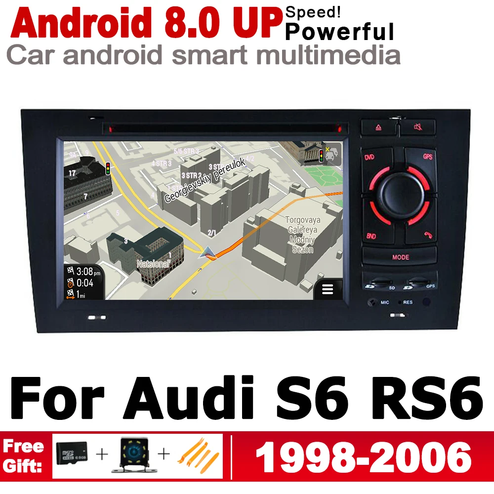 Для Audi S6 RS6 4B 4F 1998 ~ 2006 MMI HD сенсорный экран автомобильное радио dvd плеер GPS WIFI BT