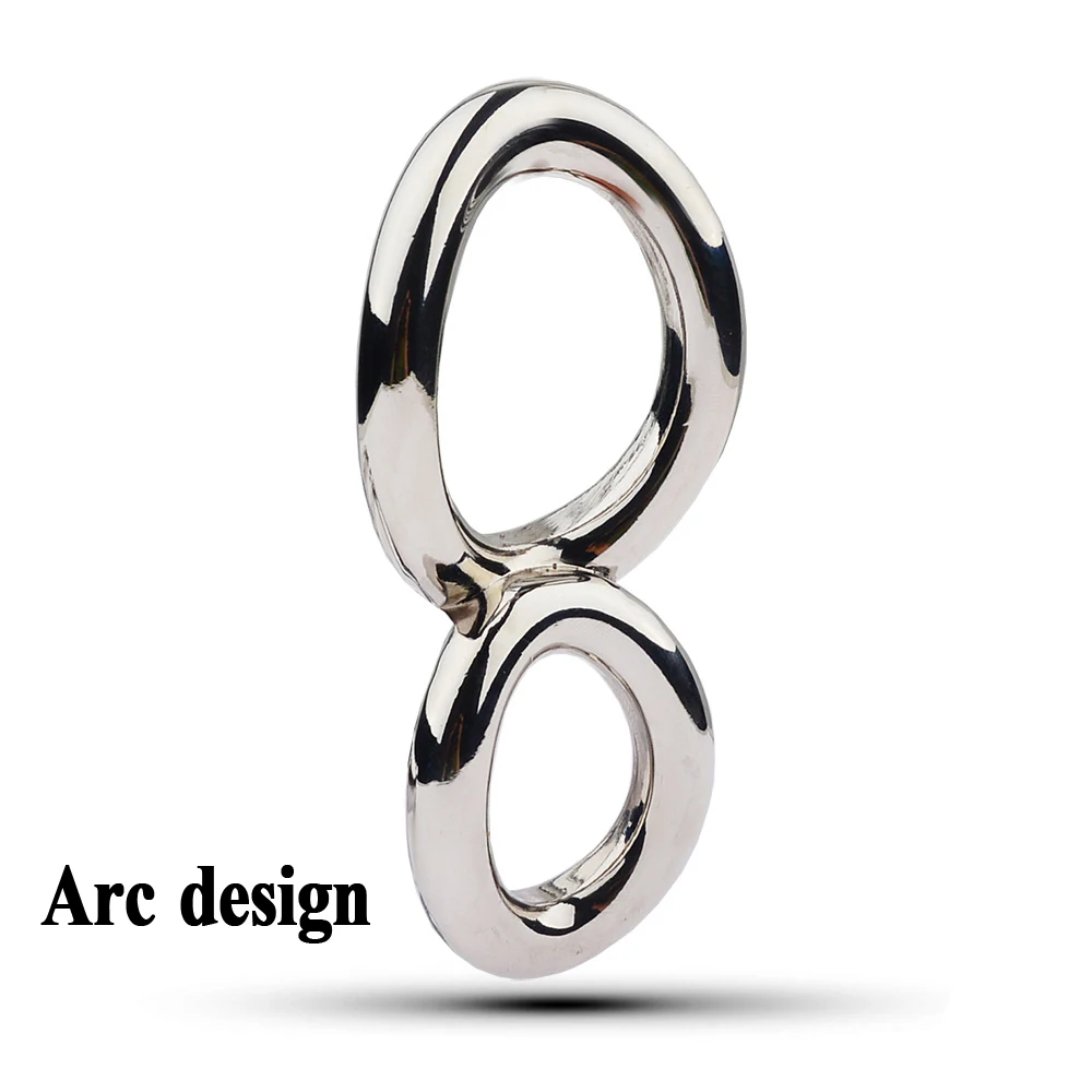 Серебряная/Золотая дуга металлическое кольцо на пенис из нержавеющей стали