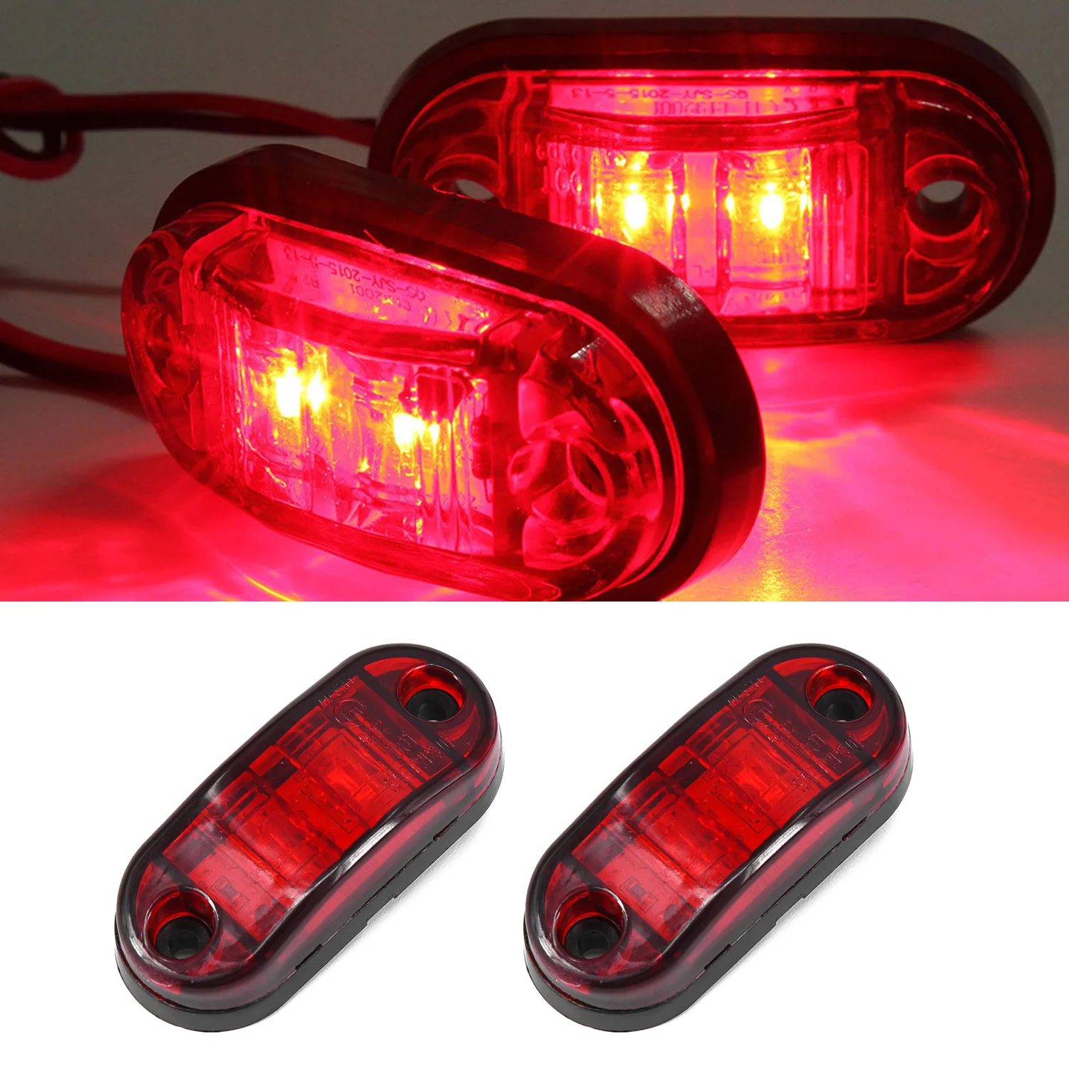 

Heat Dissipation Lights Durable Signal Energy Saving 12~24V LED Turning For Truck Buses Red Waterproof Dustproof