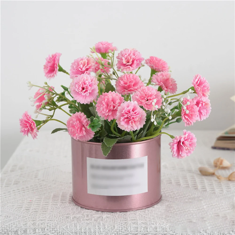 Европейский стиль Шелковый цветок цветочное настольное украшение имитирующее