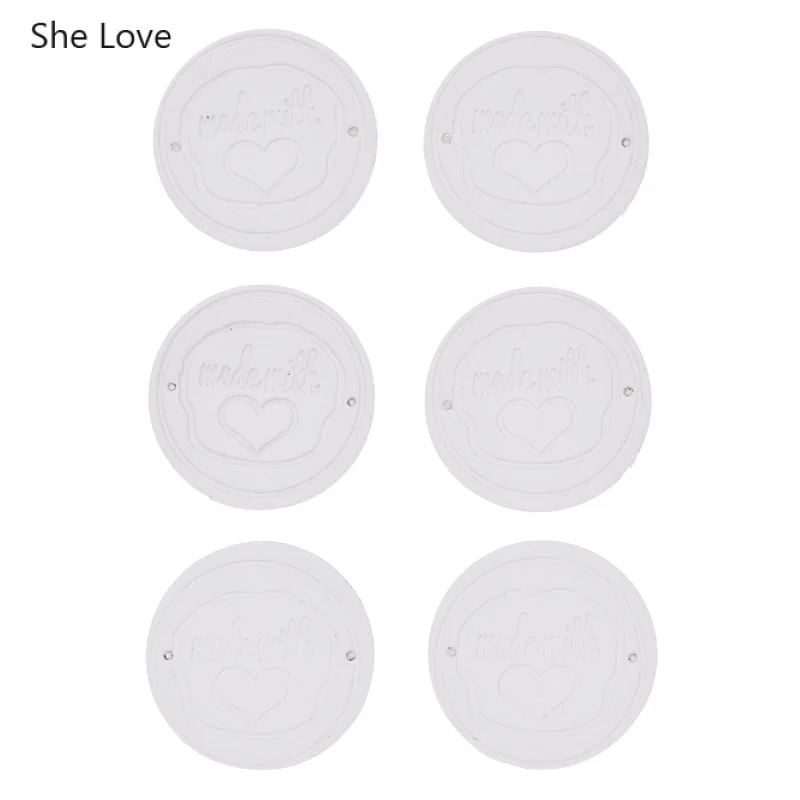 24 шт. круглые этикетки из искусственной кожи для джинсов и сумок|Этикетки одежды|