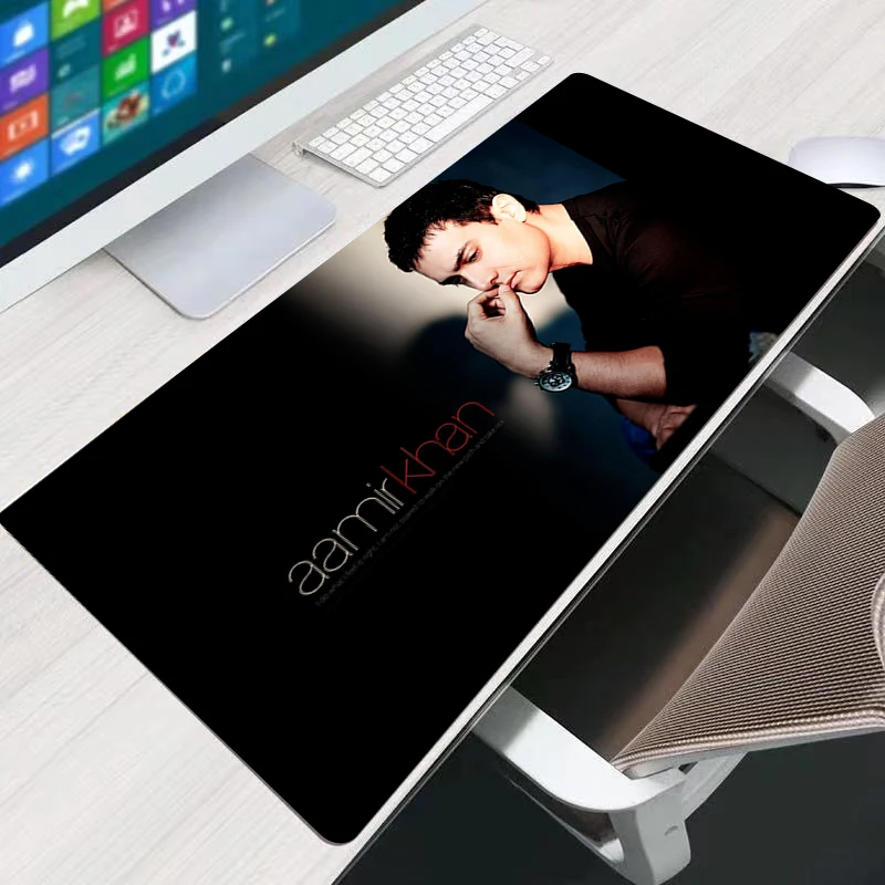 

Amir Khan Large Keyboard Game Table Mouse Pad Big Tablet PC Gamer 900X400 Natural Rubber Mini Accessories Peripherals Csgo