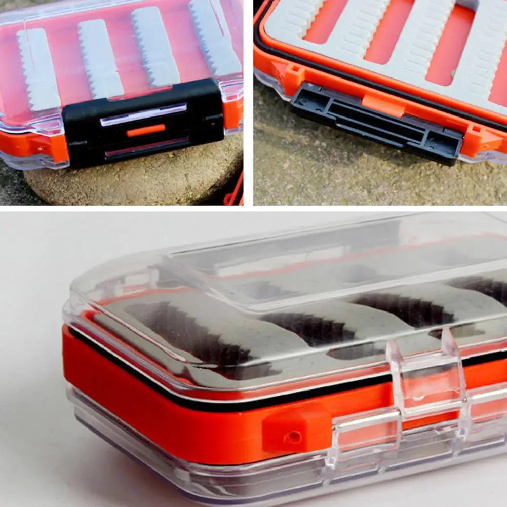 Пластиковая двухсторонняя рыболовная приманка коробка для рыболовных снастей