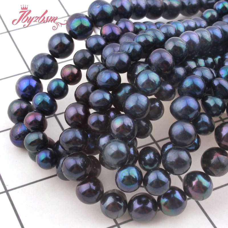 Черный жемчуг пресноводных натуральные камни Натуральный камень натуральный
