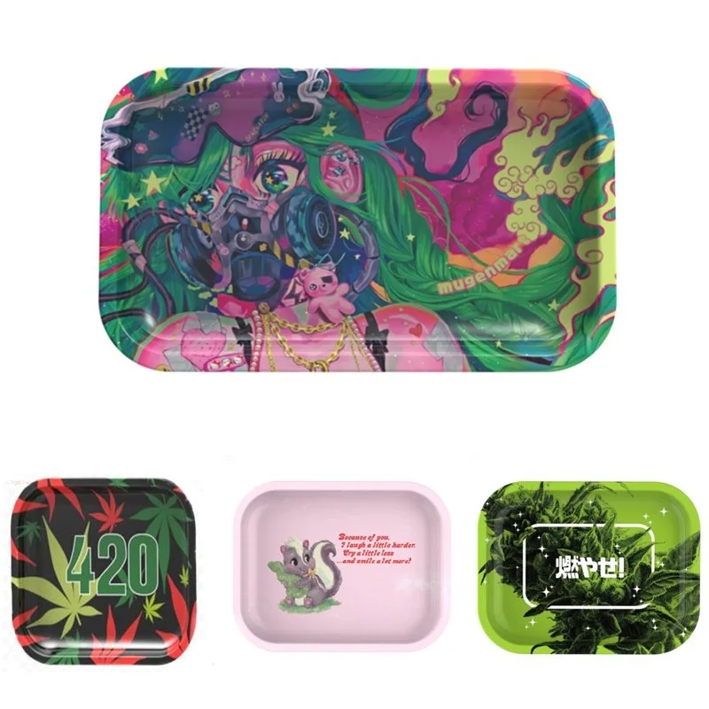 Портативный поднос для табака 18*14 см аксессуары курения сигарет инструмент