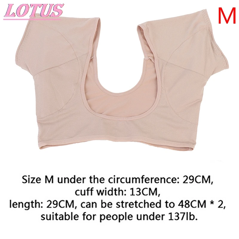 

1PCs Tshirt Sweat Pads Reusable Washable Underarm Armpit Sweat Pads Perfume Absorbing M/L hotsale