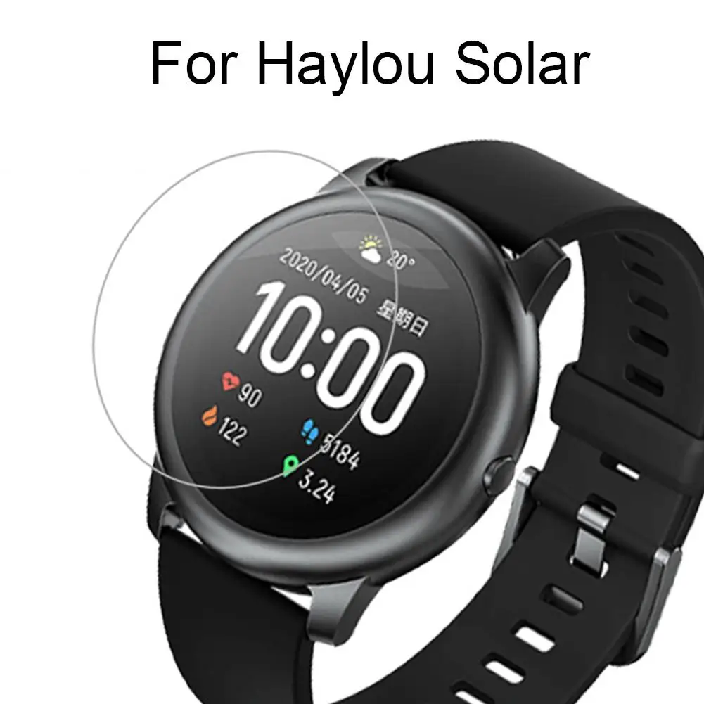 

2pcs 2.5D Tempered Glass For Xiaomi Haylou Solar Smart Watch Screen Protector Haylou Solar LS05 9H HD Clear Anti-Scratch Glass