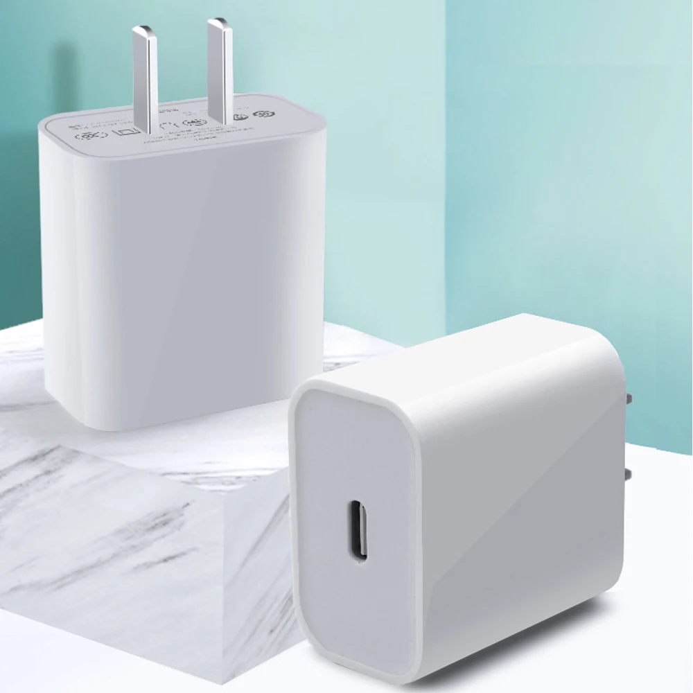 Адаптер зарядного устройства USB Type-C 18 Вт для iPhone 11 pro Xs Max X Xr 8 Plus PD быстрая зарядка с