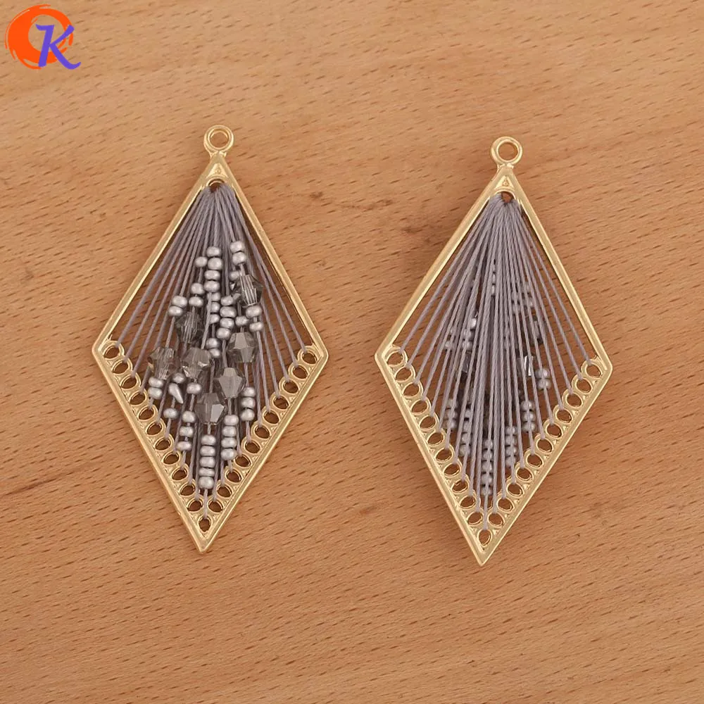

Cordial Design 30Pcs 30*55MM Jewelry Accessories/Hand Made/DIY Jewelry Making/Rhombus Shape/Earring Findings/Crystal Charms