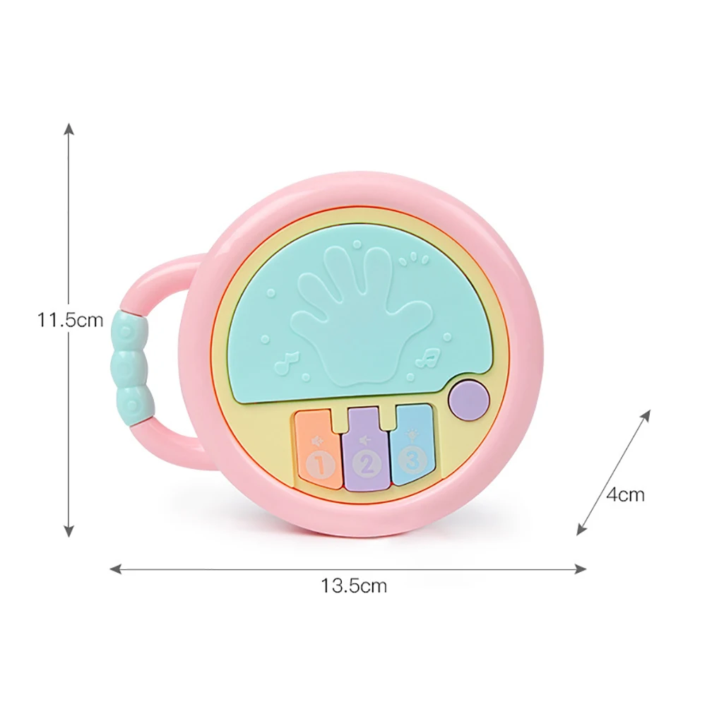 Infant Baby Hand Pat Electric Rattle Music Light Early Education Toy infant early education intelligent development toys gifts | Игрушки и