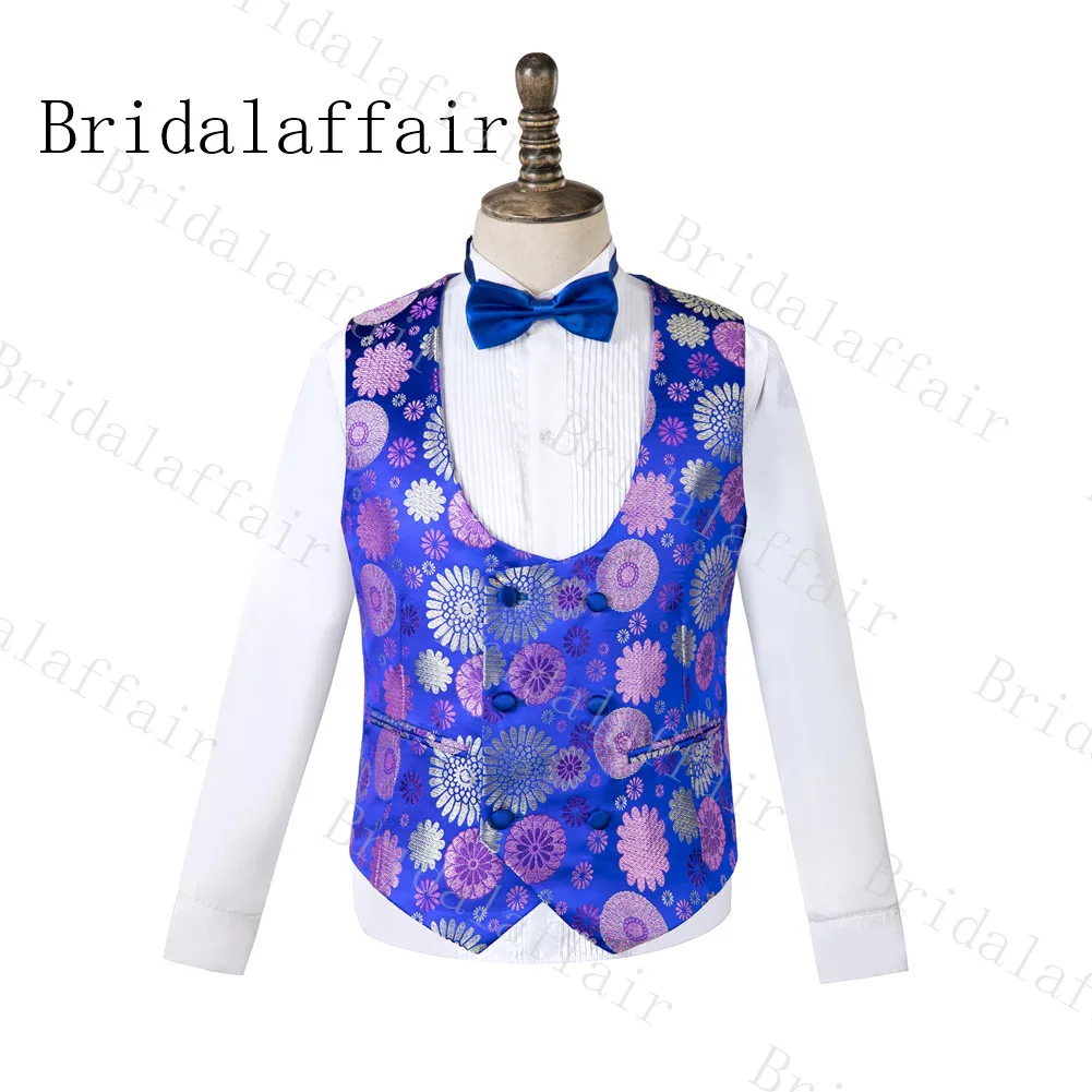 Bridalaffair Shinny, зимний Королевский смокинг, мужской костюм жениха, мужской костюм для шафера, Блейзер, комплекты(куртка+ брюки+ жилет
