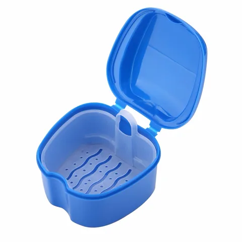 Контейнер для зубных протезов, пластиковый органайзер для искусственных зубов, коробка для хранения зубов дюйма