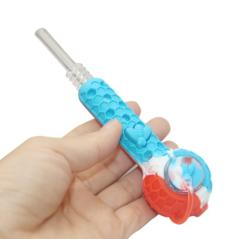 

Portable Smoking Silicon Pipe Durable Delcate Tobacco Pipe Filter Cigarette Holder Gift For Father Husband Collector Cigar Pipes