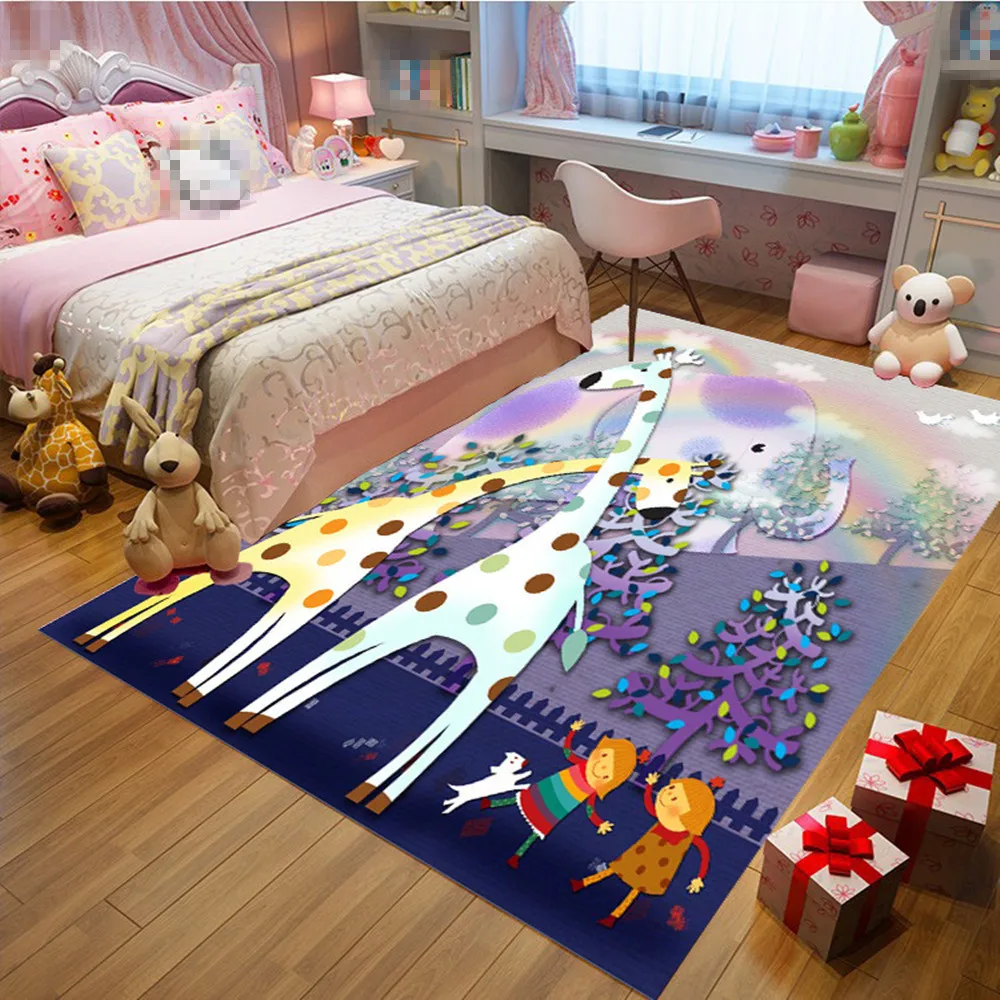 

Pink Horse 3D Printed Carpets for Living room Bedroom Area Rug Hallway Doormat Bathroom Kitchen Absorb Water Anti-Slip Floor Mat