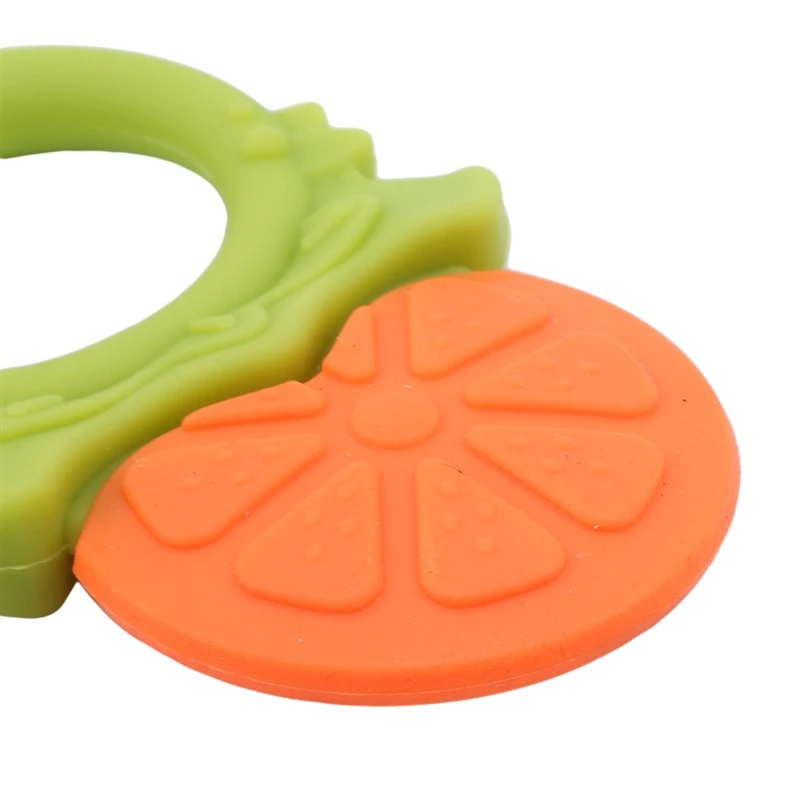 

Baby Silicone Fruit Grape Strawberry Orange Teether Teething Chew Ring Toy Gift