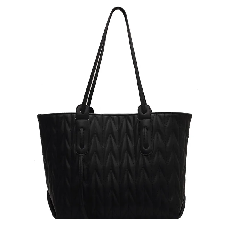 

PU Leather High Capacity Tote 2021 Fashion Luxury Brand Trends Women Designer Big Shoulder Bags Purses and Handbag