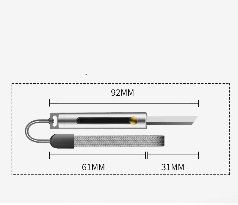 Карманный нож бумажный съемное лезвие для ключей маленький подвесной фруктов