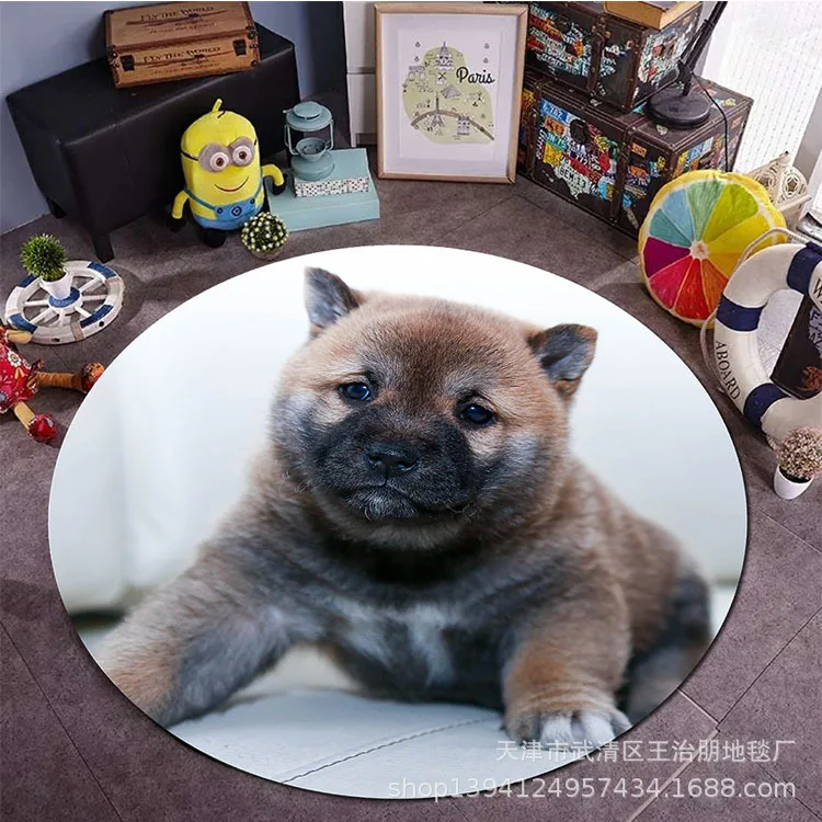 

Children's bedroom cartoon pattern circular floor mat baby creeper blanket computer chair circular floor mat