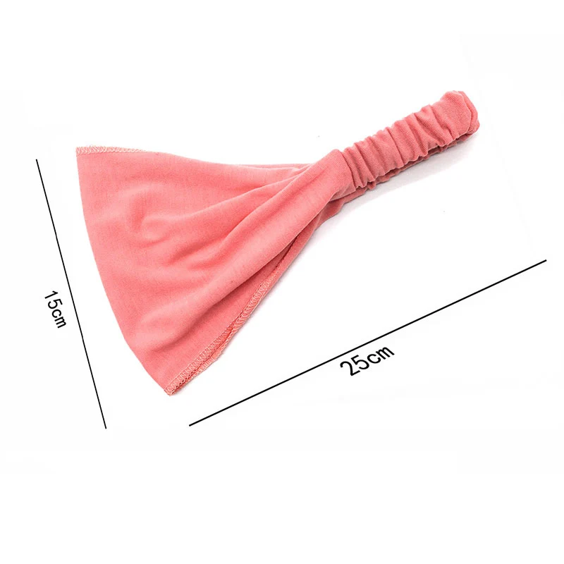 

Fashion Women Lady Soft Cotton Stretch Twist Headbands With Solid Turban Sport Hair Accessories Bandage Head Hair Bands